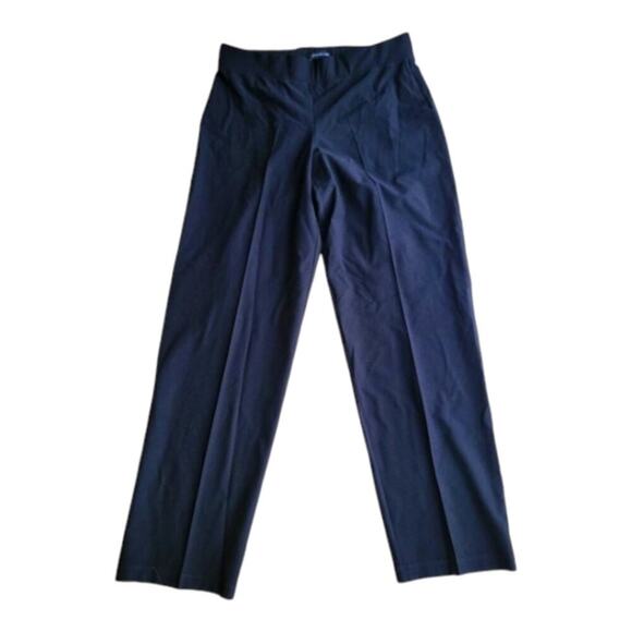Eileen Fisher Washable Stretch Crepe Black Straight Pant With Yoke Plus Size 2X - Picture 5 of 9